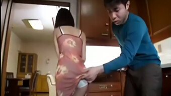 A Japanese Mother Entices Her Stepson'S Friend In A Friendly Encounter